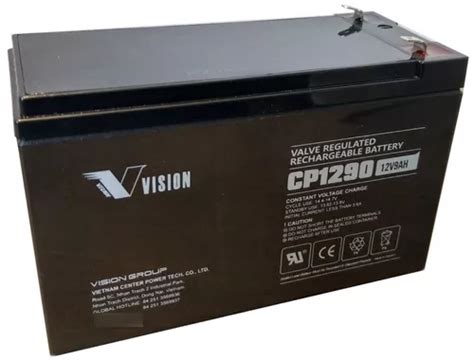 Bateria De Gel Vision Cp1290 12v 9ah Para Ups Apc Alarmas