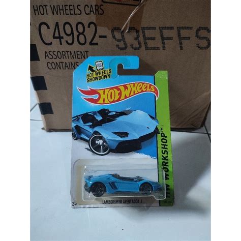 Jual Hot Wheels Lamborghini Aventador J Biru Shopee Indonesia