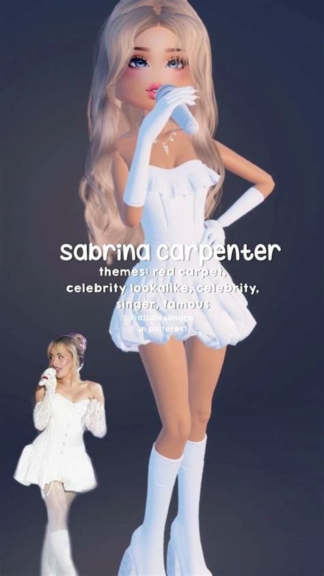 Dress To Impress: Sabrina Carpenter | Dress to impress, Celebrity look ...