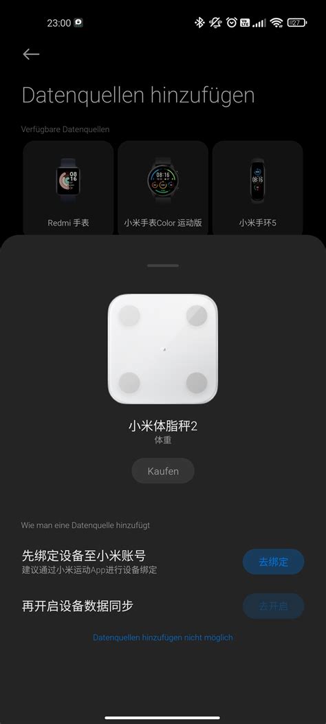 Xiaomi Health App - Add new source not working | Unofficial Xiaomi