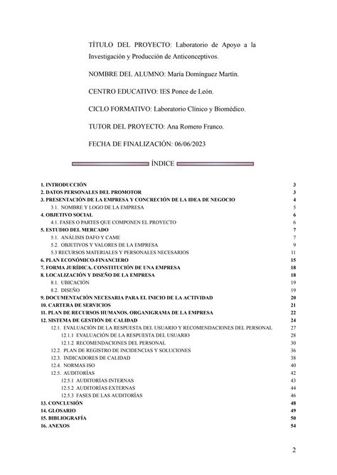 Solution Trabajo Final De Grado De Laboratorio Cl Nico Y Biom Dico