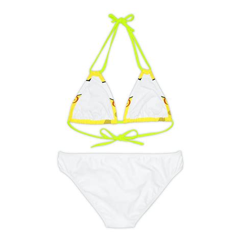 Strappy Bikini Set Aop Etsy