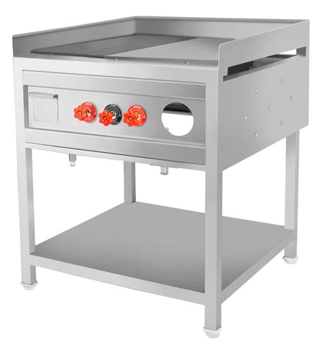 Silver Stainless Steel Griddle Cum Hot Plate For Restaurant Size L X W X H In Inch