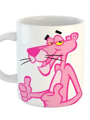 Caneca Pantera Cor De Rosa Nostalgia Retro Ceramica Importada Compre