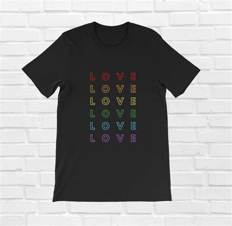 Camiseta Del Amor Camisa Del Orgullo Gay Camiseta Gay Etsy