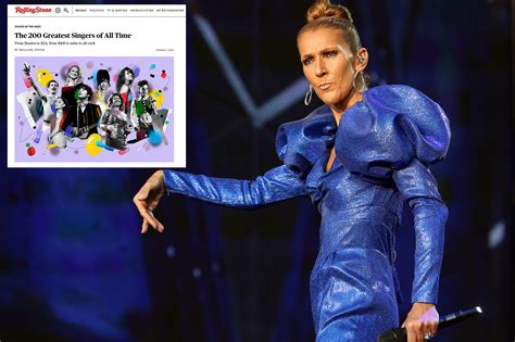 Celine Dion Snubbed By Rolling Stones Greatest Singers List