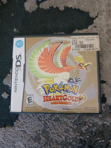 Box Only Manual Pokemon Heartgold Version Nintendo Ds Contino