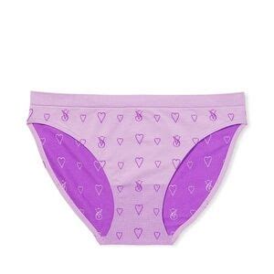 Victoria S Secret Intimates Sleepwear Victorias Secret Seamless Logo Bikini Panty Purple W
