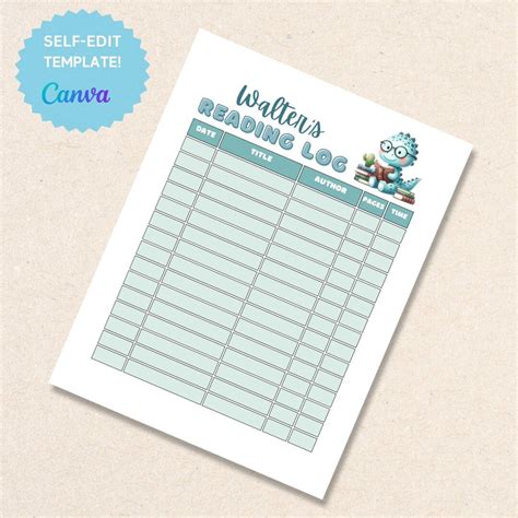 Reading Log For Kids Reading Log Printable Book Tracker For Kids