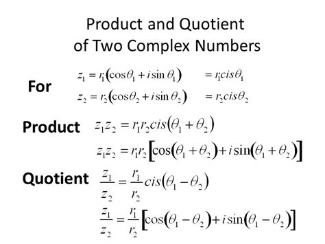 Trigpre Calculus You Will Write Complex Numbers From Trig Form To