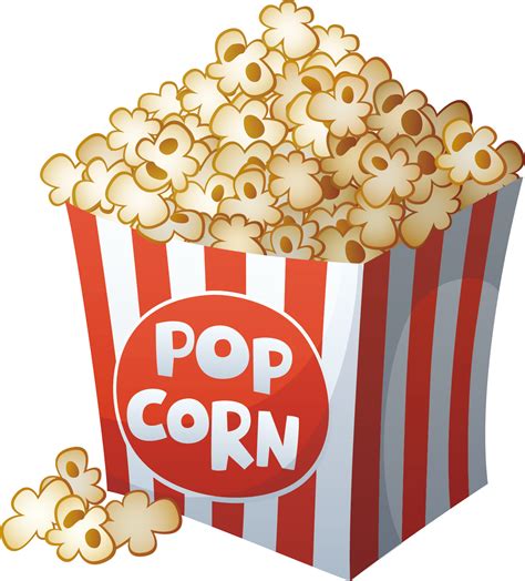 Popcorn Cartoon Film Drawing Vector Popcorn Png Download 13531497