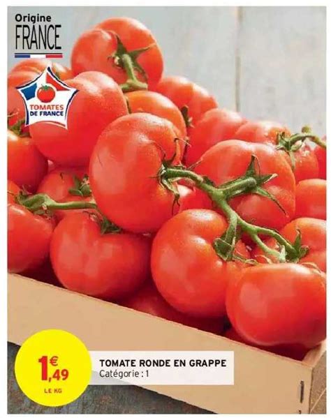 Promo Tomate Ronde En Grappe Chez Intermarch Hyper Icatalogue Fr