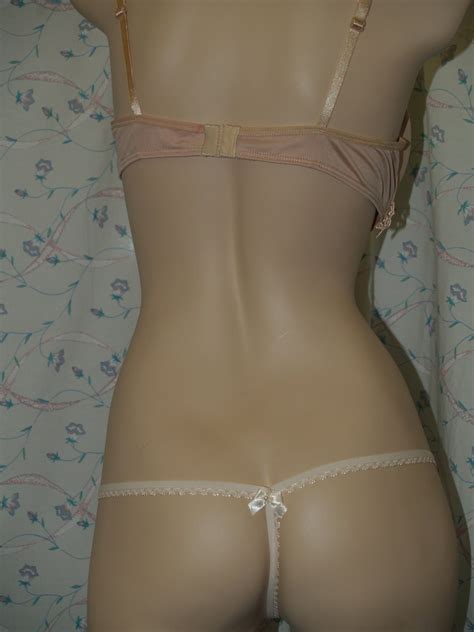 Bridal Lingerie WEDDING Nude Color Bra Thongs Set Trimmed Etsy
