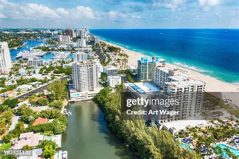 Aerial View Of Ft Lauderdale Florida High Res Stock Photo Getty Images