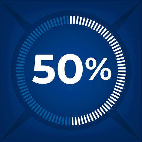 percent count  dark blue background  vector art  vecteezy