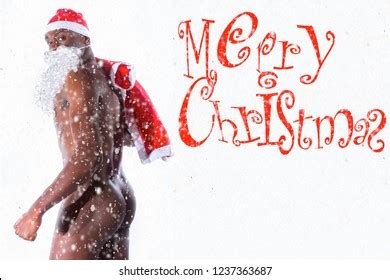 Sexy Naked Santa Claus Taken Back Stock Photo Shutterstock