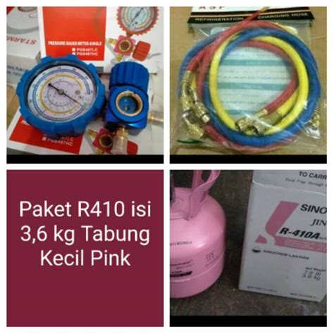 Jual Paket Lengkap Freon R Isi Kg Tabung Pink Kecil Segel R A