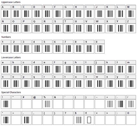 3 Of 9 Barcode Font Fonts Hut