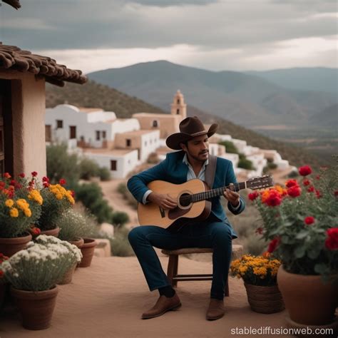 A Mexican Village Filled With Floral Scents And Guitars Stable