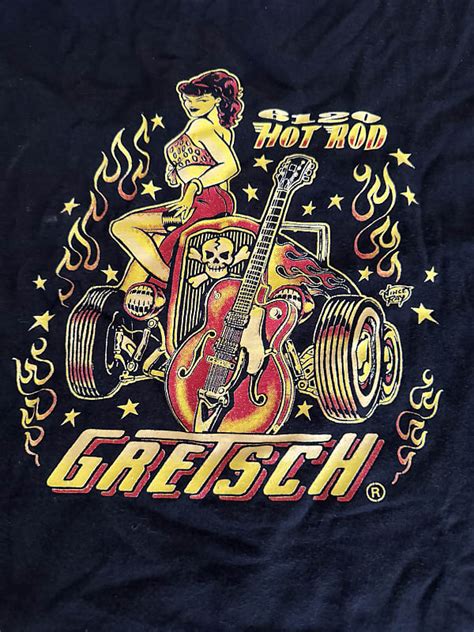 Gretsch Hot Rod T Shirt Large Rockabilly Reverb