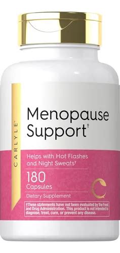Suplementos Para La Menopausia 180 Capsulas Americano Sin Sabor Envío