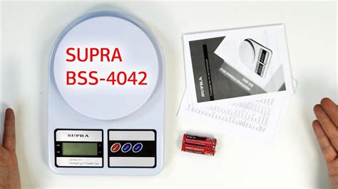 Кухонные весы SUPRA BSS-4042 - YouTube