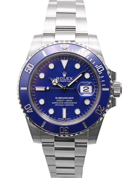 blue face rolex submariner