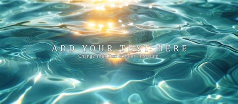 Premium Psd Sparkling Water Surface