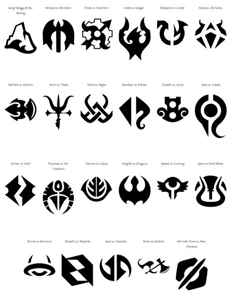magic card symbols