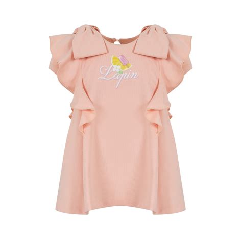 Girls Salmon Pink Dress – Underline