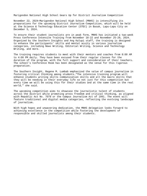 News Writing 1 Pdf