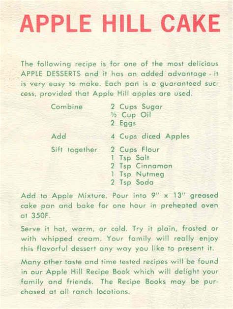 Apple Hill Camino Ca Apple Hill Cake Recipe Apple Cake Recipes