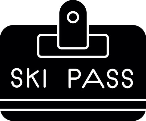 Ski Pass Vector Icon Design 25136379 Vector Art At Vecteezy