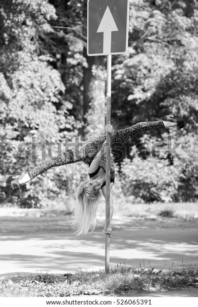 Sexy Blonde Long Hair Slim Figure Stock Photo Shutterstock