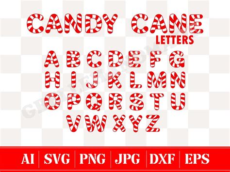 Candy Cane Font Svg Candyland Font Svg Chritsmas Font Svg Etsy Singapore