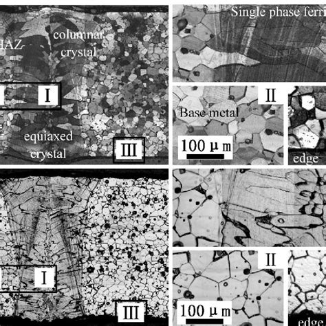 The Butt Joint Microstructures Of Untreated Specimen A And Uit