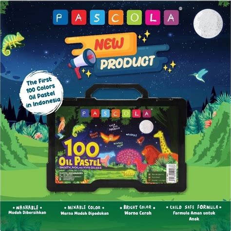 Jual Standard Pascola Oil Pastel 100 Set Crayon Pewarna