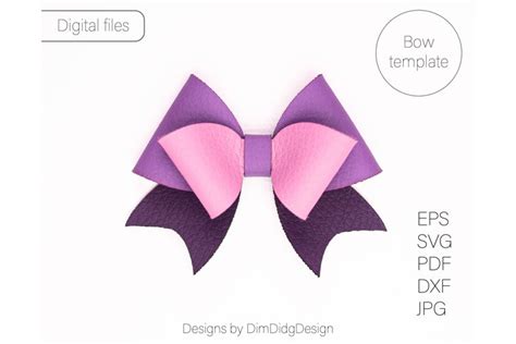 Double Bow SVG Hair Bow Template SVG Cricut Cut File