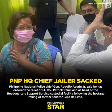 The Philippine Star On Twitter The Philippine National Police Pnp Has Relieved The Chief Of