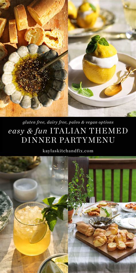 Italian Summer Themed Dinner Party Kayla S Kitch And Fix Dinner