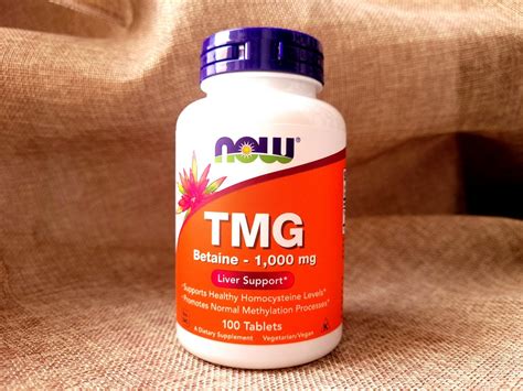 NOW Foods, Бетаин TMG, 1000 мг, 100 таблеток — Купить добавки Айхерб в ...