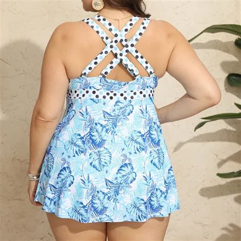 Plus Size Fat Woman Swimsuit Swimsuit Swimsuit Split Bikini Beachwear For Women And Fashion