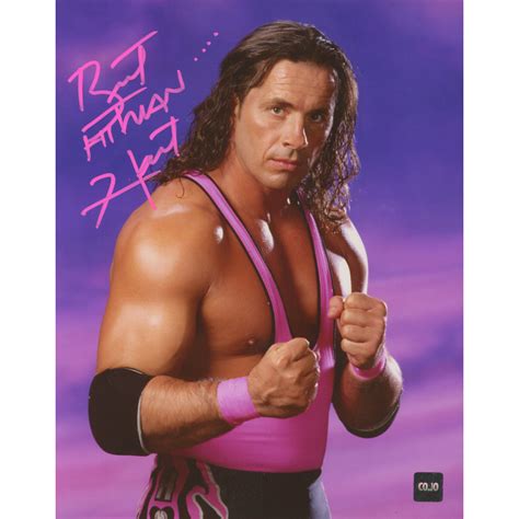 Bret Hitman Hart Signed Wwe X Photo Cojo Pristine Auction