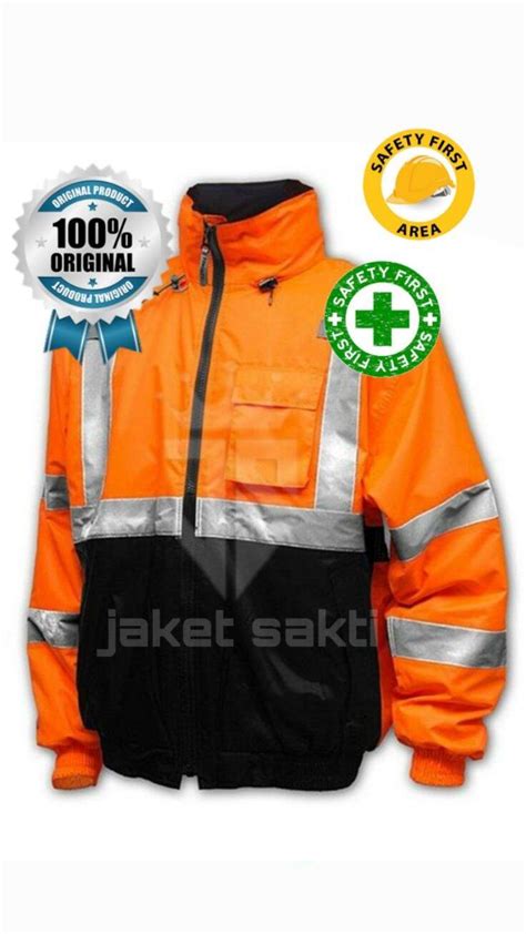 JAKET Tambang Jaket Safety Jaket K3 Jaket Reding Jaket Kerja Lazada