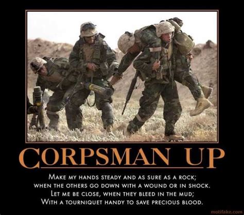 Demotivational Poster Corpsman Up Navy Corpsman Army Medic Navy