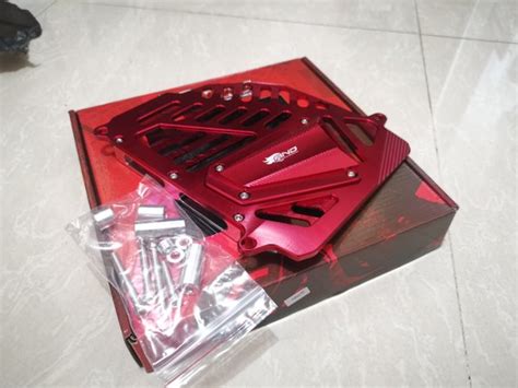 Jual Cover Tutup Radiator Cnc Nmax Aerox Lexi Merah Di Lapak