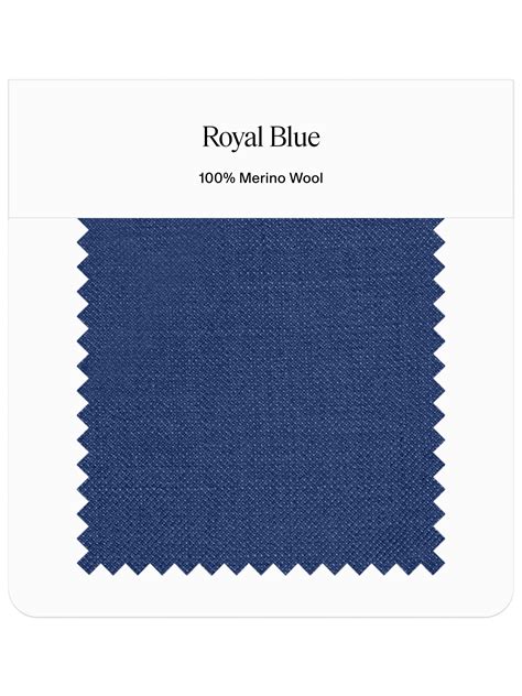 Royal Blue Suit Fabric Swatch - The Black Tux