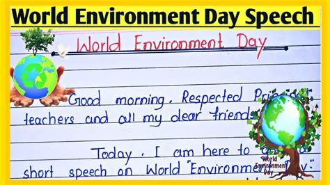 Speech On World Environment Day 2023 In English L Environment Day