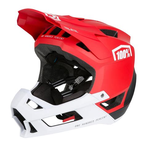 Enduro Mtb Helmet Trajecta Red Maciag Offroad