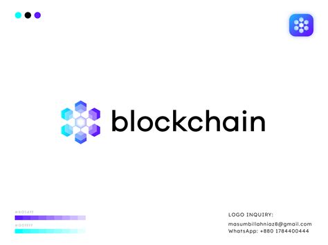 Blockchain Logo Brand Identity Design Crypto Block Behance